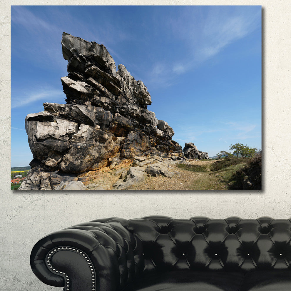 Devil s Wall at Weddersleben, Landscape Canvas Art Print, 40"x30"