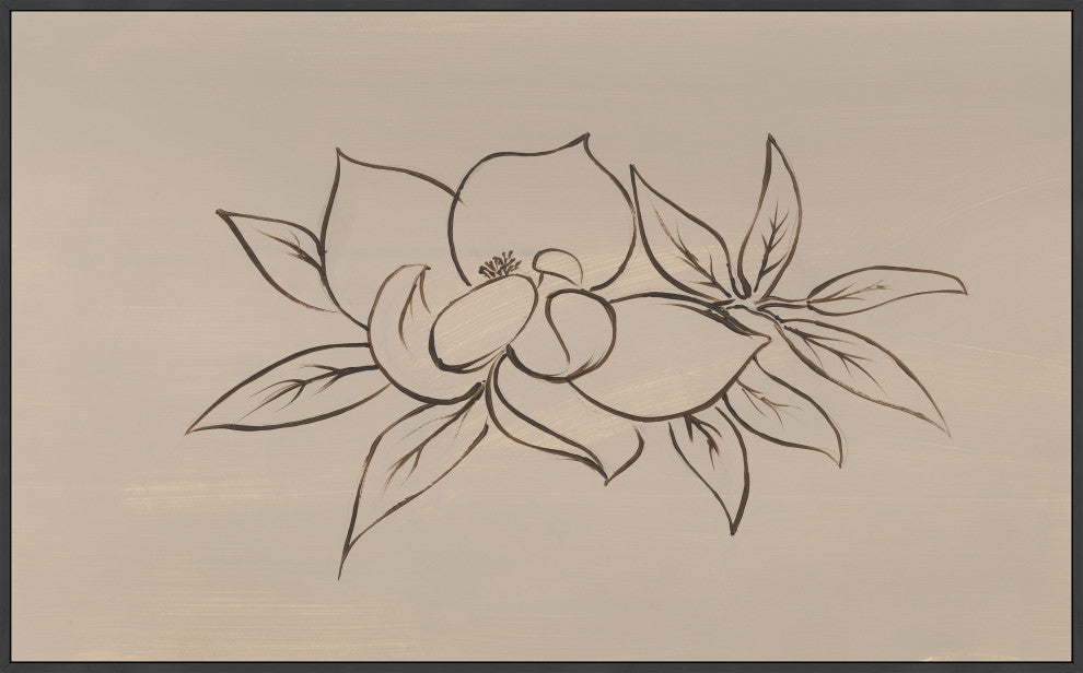 Magnolias, Line II, 50 x 30