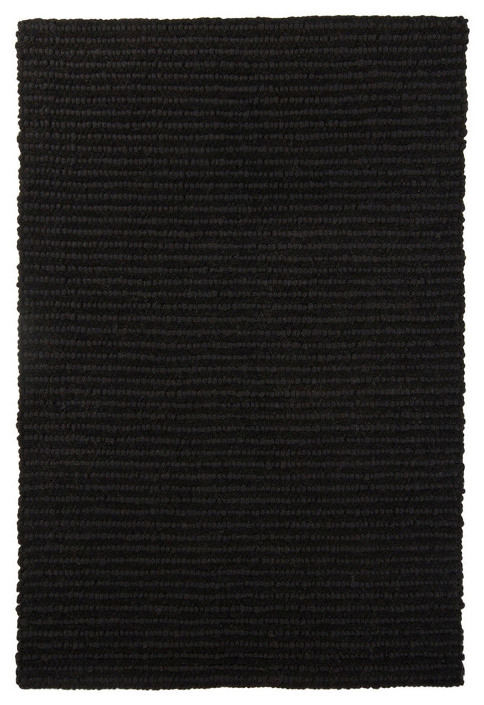 Anni Contemporary Area Rug, Black, 9'x13' Rectangle