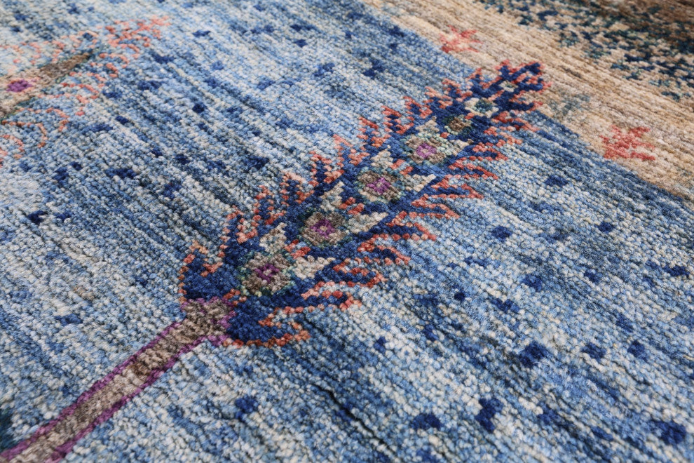 8' 1" X 10' 0" Tribal Persian Gabbeh Handmade Wool Rug Q9718