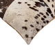 18"x18" Torino Quattro Pillow, Salt and Pepper Chocolate/White