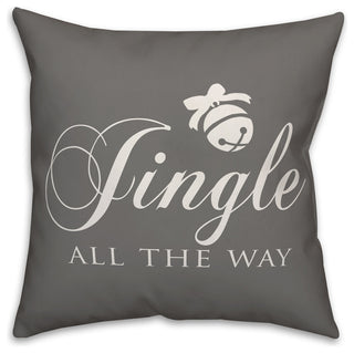 Jingle All The Way 16"x16" Throw Pillow Cover