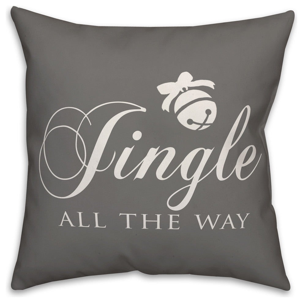 Jingle All The Way 16"x16" Throw Pillow Cover