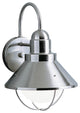Outdoor Wall 1-Light, Brushed Nickel