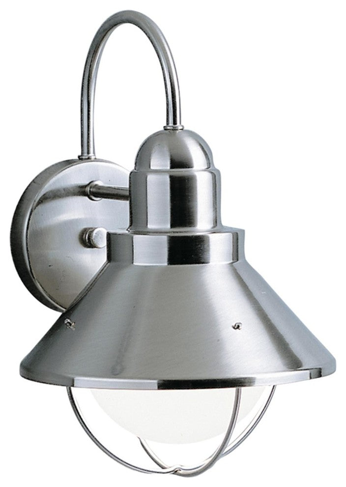 Outdoor Wall 1-Light, Brushed Nickel