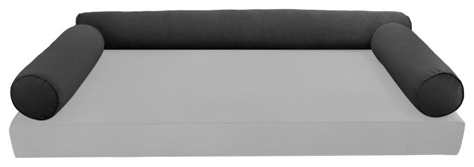 STYLE V6 TwinXL Velvet Pipe Trim Indoor Daybed Bolster Pillow |COVER ONLY| AD350