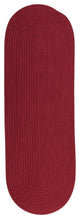 Colonial Mills Rug Reversible Flat-Braid, Oval Runner Red Runner, Oval