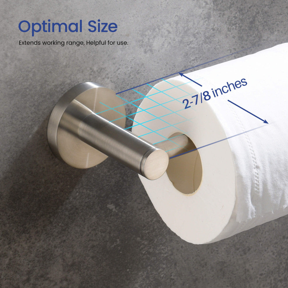 Circular 2-Piece Bathroom Hardware Set, Brushed Nickel
