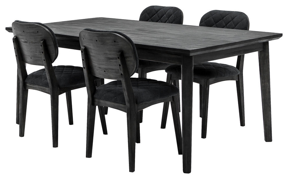Katelyn Midnight Open Back Dining Chair, Set of 2
