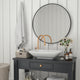 Julianne Large Accent Mirror Metal Framed Wall Mirror, Black, 36"