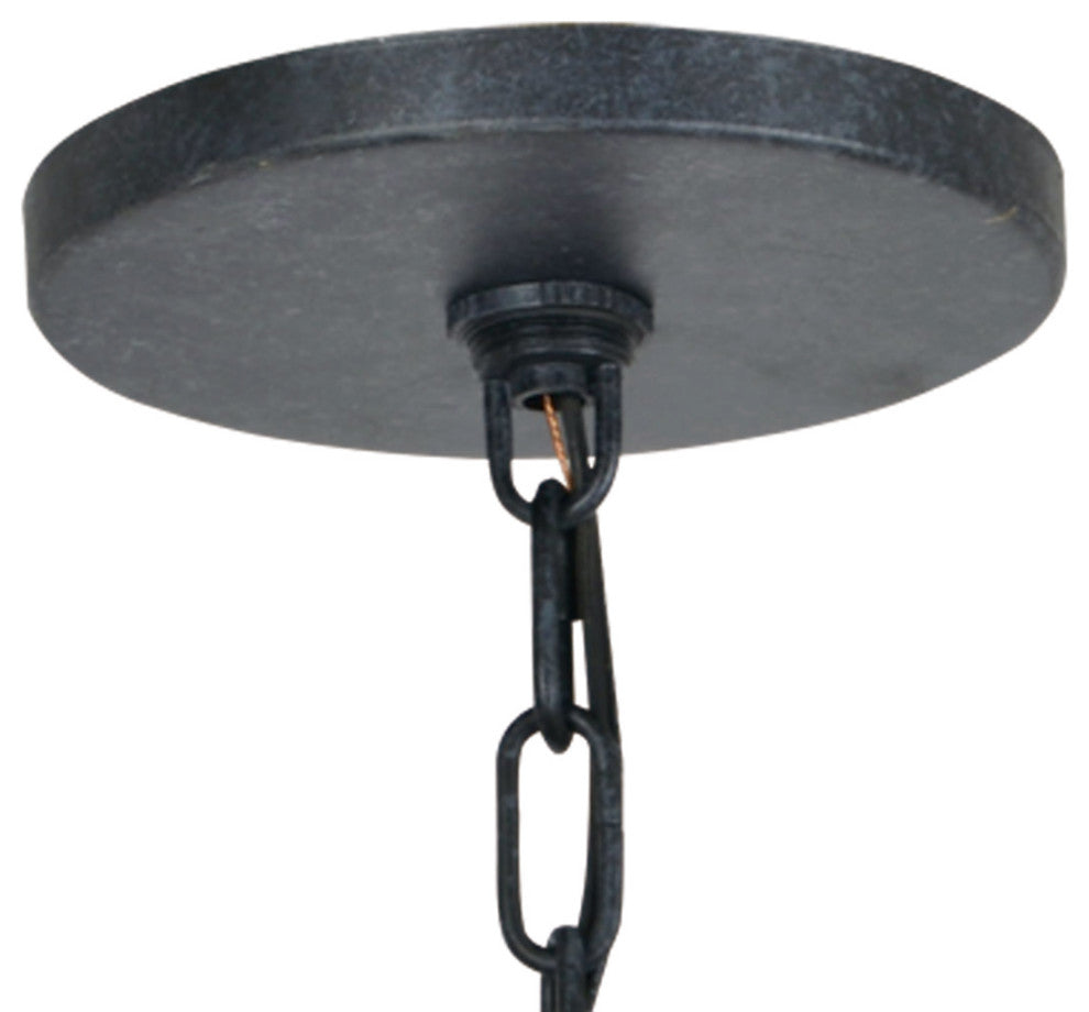 Crystorama Lighting Group GLA-9705-WT Glacier 3 Light 14"W - Black Charcoal
