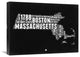 "Massachusetts Black and White Map" Fine Art Print
