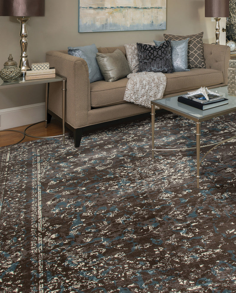 Karelia Invitation Mushroom Brown 7'10" Round Area Rug