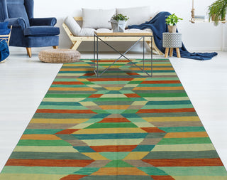 Winchester Kilim Burhan Blue/Ivory Rug, 5'6x7'9
