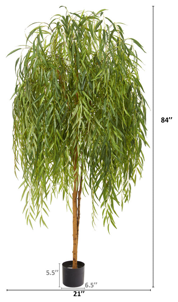 7' Willow Artificial Tree