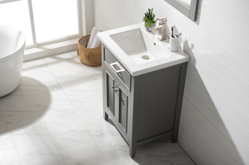 Cameron Transitional Gray 24" Single Sink Vanity