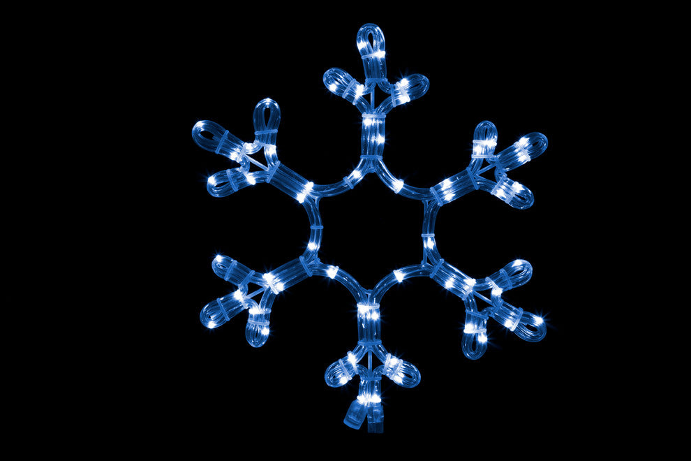 12" Ropelit Snowflake LED Blue
