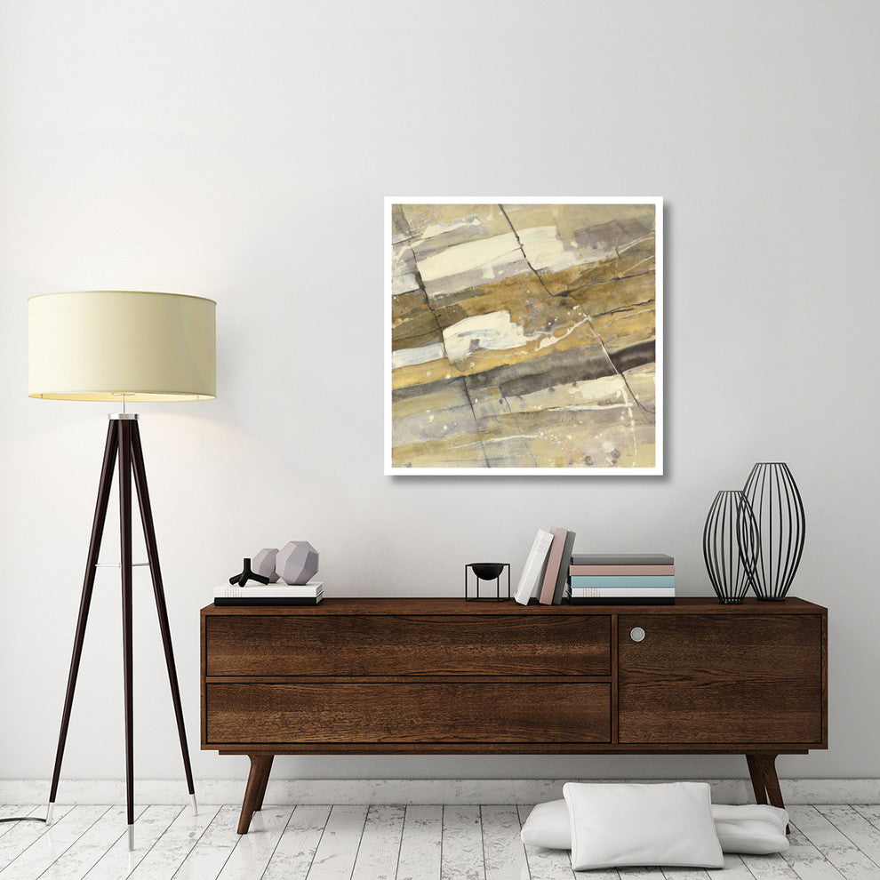 "Gold Streak" Digital Paper Print by Albena Hristova, 38"x38"