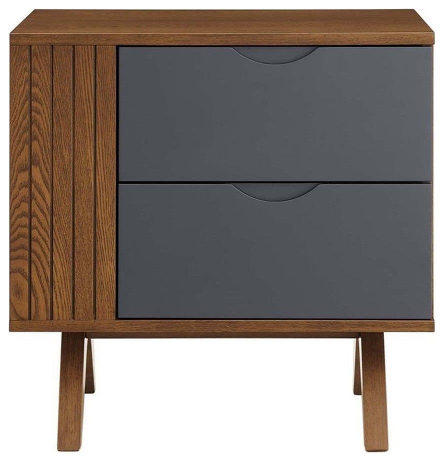 Dylan Nightstand, Walnut Gray