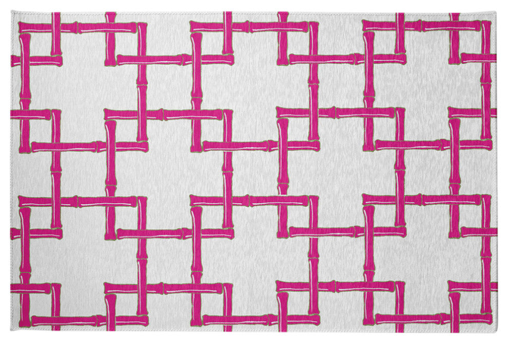 Bamboo Spring Chenille Rug, Orchid, 2'x3'