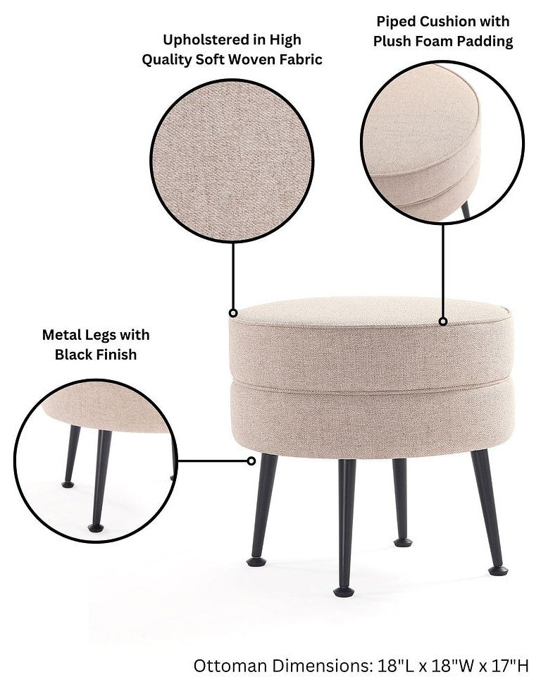 Manhattan Comfort Bailey Ottoman