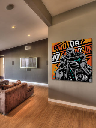 "Motor" Painting Print on Wrapped Canvas