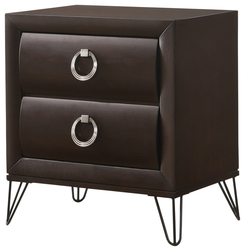 ACME Tablita Nightstand, Dark Merlot