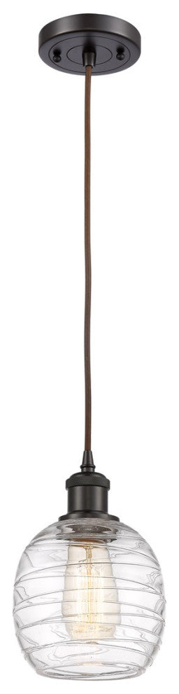 Innovations 516-1P-OB-G1013-LED 1-Light Mini Pendant Oil Rubbed Bronze