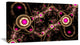 Purple 3D Surreal Abstract Design, Abstract Canvas Art Print, 40x20