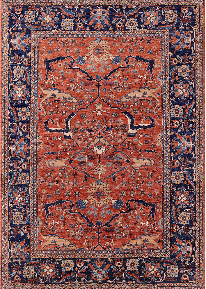 Ahgly Company Indoor Rectangle Mid-Century Modern Area Rugs, 7' x 9'