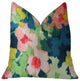 Floral Goddess Multicolor Luxury Throw Pillow, 20"x36" King