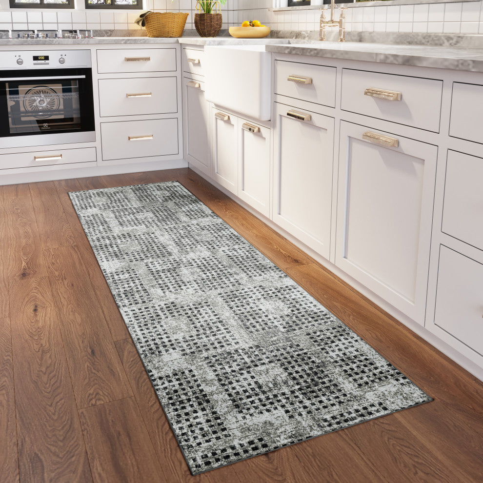 Dalyn Delano DA1 Pewter 2'6"x8' Runner Rug