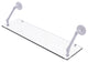 Prestige Regal 30" Floating Glass Shelf, Matte White