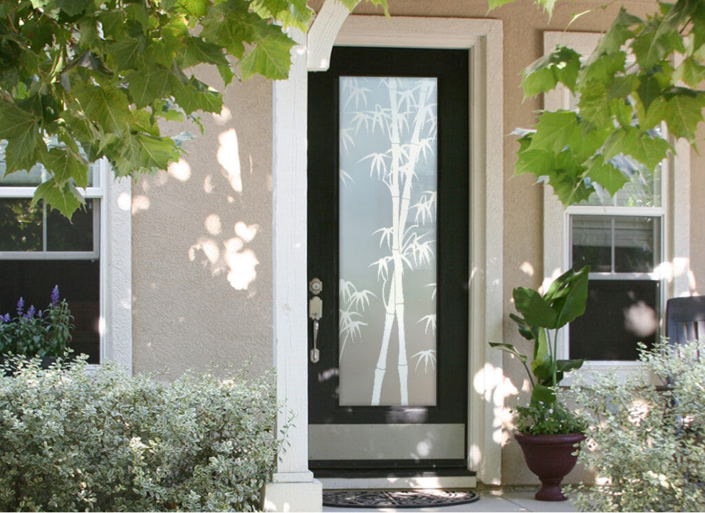 Interior Prehung Door or Interior Slab Door - Bamboo Shoots - Primed - 24" x...