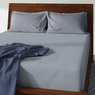 Organic Cotton Starter Sheet Set, Light Blue, King, 78"x80"