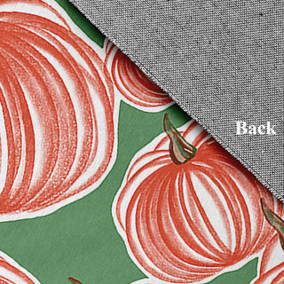 Pumpkins-A-Plenty Fall Design Chenille Area Rug, Orange-Green, 4'x6'