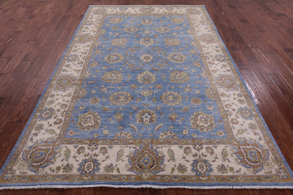 6' 5" X 9' 4" Turkish Oushak Handmade Wool Rug - Q12813