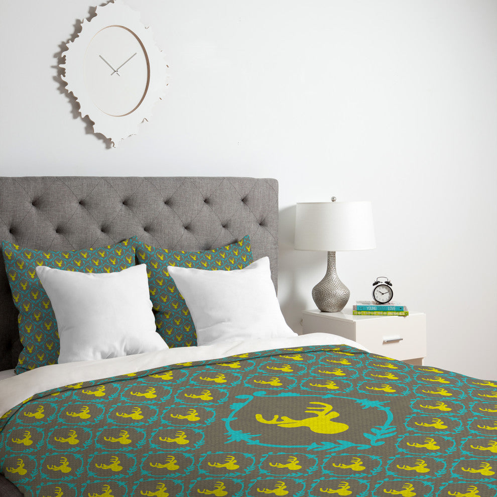 Deny Designs Bianca Green Oh Deer 3 Duvet Cover - Lightweight