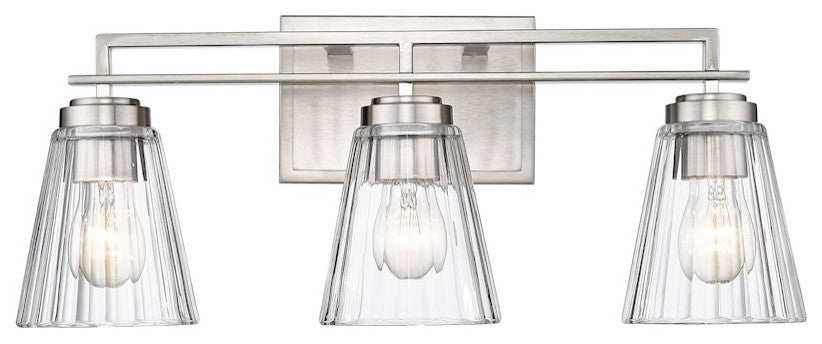 Z-LITE 3-Light Vanity, Brushed Nickel