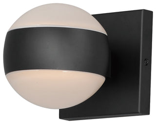 ET2 E30175 Modular 5" Tall LED Outdoor Wall Sconce - Black
