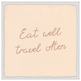 "Travel Often" Framed Painting Print, 18x18