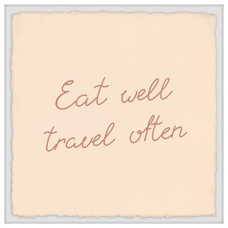 "Travel Often" Framed Painting Print, 18x18