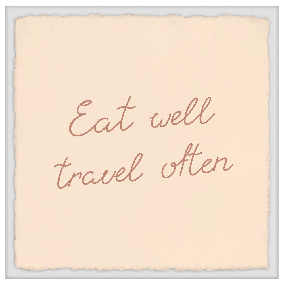 "Travel Often" Framed Painting Print, 18x18