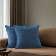 A1HC Soft Velvet Throw Pillow Covers Only, Set of 2, Teal, 20"x20"