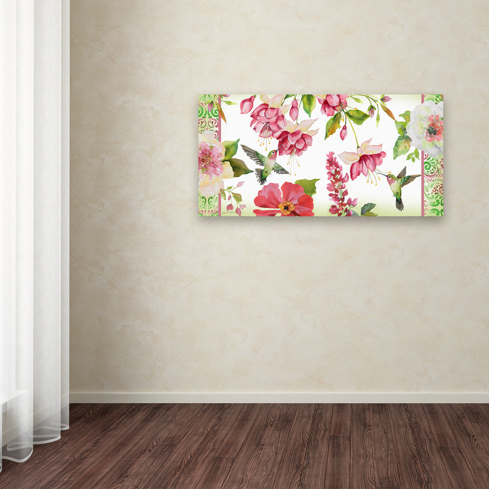 Jean Plout ''Garden Party 4'' Canvas Art, 24x12