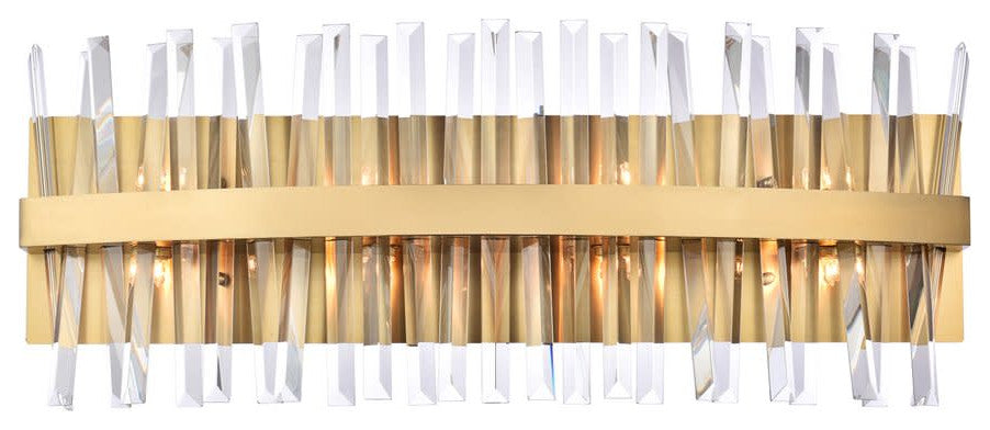 Elegant Lighting 6200W30 Serephina 8 Light 12" Tall Wall Sconce - Satin Gold