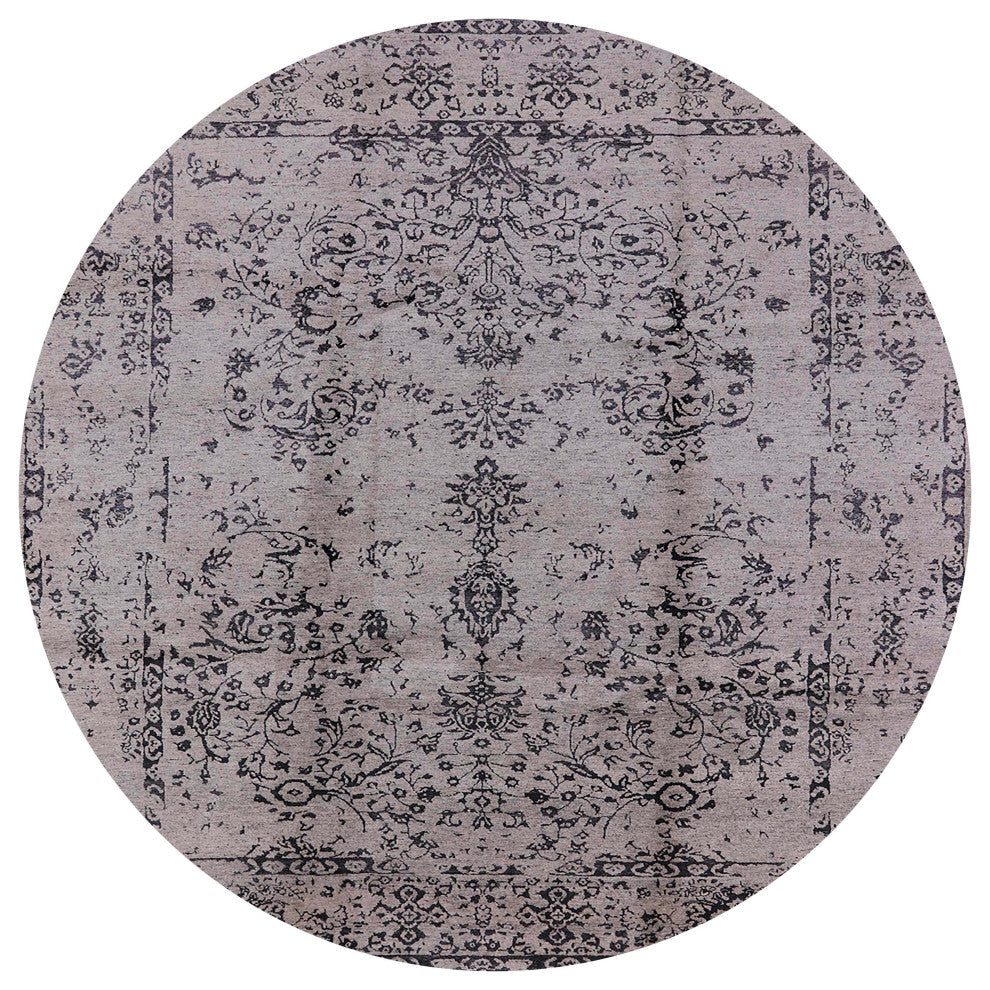 Ahgly Company Indoor Round Mid-Century Modern Area Rugs, 8' Round