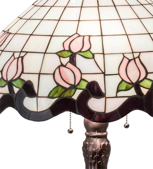 Meyda Lighting 230471 33" High Roseborder Table Lamp