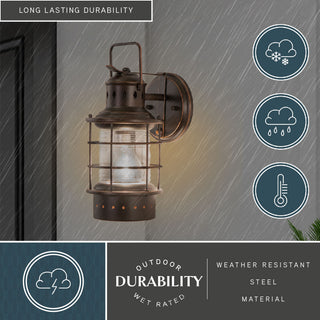Hyannis 5.5" Outdoor Wall Light Burnished Bronze