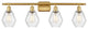 Innovations 516-4W-SG-G654-6-LED 4-Light Bath Vanity Light, Satin Gold